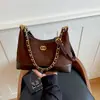 Bolso transfronterizo para mujer, nuevo estilo de otoño, bolso de hombro con cadena inspirado en Chanel, textura retro de moda, bolso de axila con bloques de color para mujer