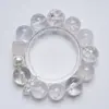 Cuentas de Hielo de NubePulsera de Cristal NaturalCristal Blanco Hielo Naranja Rosa Versátil para Mujer Pulsera de Regalo Al por Mayor