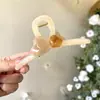 Combinación de colores de alto nivel amor clip de pinza grande para el pelo de la parte trasera del cabello pinza de tiburón 2025 nuevo pasador de pelo de alta gama clip tocado