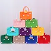 Bolsa de Fieltro de Dibujos Animados Linda Bolso de Mano Bolsa de Mamá Bolsa de Regalo Bolsa para Lonchera Bolso Sencillo Versátil Bolsa de Compras Grande