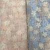 Malla directa de fábrica tridimensional línea láser encaje bordado de cuentas flor de ciruelo encaje ropa de niño tela bordada