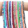 Cuentas de escamas de arcilla polimérica de 6 mm, cuentas dispersas, pulsera DIY hecha a mano, collar, accesorios de joyería, material, fabricantes, venta al por mayor