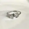 Anillo Giratorio de Plata Tailandesa para la Ansiedad Anillo para el Dedo Índice Multi-Círculo Cuentas de Transferencia Auspicioso Transferencia Moda Coreana Regalo para Novia