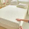 Algodón hipoalergénico, algodón con aloe vera, tejido cepillado, diseño estampado, sábana individual, colcha, funda antipolvo, protector de colchón, adecuado para dormitorios estudiantiles