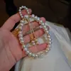 Pulsera de Lujo Ligero Estilo Francés con Perlas y Pedrería para Mujer, Moderna y Sofisticada, Exquisita Pulsera con un Temperamento Único, Elegante y Sencillo