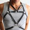 Arnés de cuero punk transfronterizo sexy para hombre, correa de pecho ajustable de personalidad, correa para el hombro, pulsera para hombre, conjunto de arnés