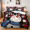 Temu Conjunto de Roupa de Cama de Três Peças de Natal Boneco de Neve de Natal Rena Decoração de Casa Conjunto de Roupa de Cama de Três Peças Pode Ser Enviado Jit