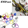 EKFan Luya accesorios de rueda de carrete de pesca modificados junta antiaflojamiento brazo de manivela de carrete de gota tuerca de medición externa mano izquierda y derecha M7M8