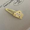 Pinza para el Cabello de Queso Pinza para la Cabeza de Mujer Pinza de Personalidad Divertida Pinza Hueca de Dibujos Animados Bonita Tocado