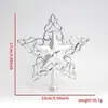 Nuevo adorno de estrella para la punta del árbol de Navidad tridimensional hueco decoración navideña decoración de corona de árbol accesorio de pentagrama de plástico