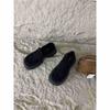 Sapatos de Couro Pequenos Loafers Femininos de Salto Alto Espesso e Solado Grosso para Primavera e Outono de 2024, Sapato de Camada Única com Salto Médio e Bico Redondo Estampa de Leopardo