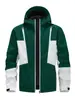 Chaqueta Abrigo con Capucha Patchwork Versátil de Moda Casual Deportiva al Aire Libre para Hombre Comercio Exterior Asia