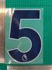 Coleção Azul da Premier League 23-24 Tamanho Adulto B-Grade 25cm Número da Camisa Letra Transferência Térmica