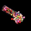 Accesorios para Juguetes Arcilla Suave de PVC Botella Set de Juguetes Squishy para Armar Set de Juego de Comida Realista Caramelo de Frutas Pulsera de Corazón de Color Mixto