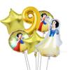 Novo grande DSN branco de neve balão de alumínio terno menina decoração de festa de aniversário balão de folha de alumínio