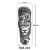 Tatuaje transfronterizo de brazo completo, tatuaje de brazo completo con imagen grande, tatuaje de flor grande en el brazo