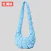 Liquidação: Bolsa Tote de Algodão com Enchimento de Penas Grande Capacidade Outono/Inverno Bolsa Nuvem Bolha Bolsa de Pelúcia Bolsa Transversal de Ombro Feminina