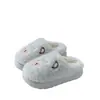 Lindas zapatillas de algodón con forma de oso para mujer, nueva colección otoño/invierno 2026, engrosadas y forradas de felpa para abrigar, zapatos de algodón de suela suave para usar en interiores, también disponibles para hombre