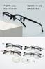Montura de Gafas TR90 Ultraligera para Negocios, Montura de Gafas de Ceja, Tendencia de Moda Neutra, Libro Rojo Pequeño, Aleación Plana de Montura Completa