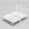 Cama de hierro reforzada, simple y moderna, estilo princesa, de Internet Celebrity, cama doble de 1,8 m, cama individual nórdica con estructura de hierro de 1 m.