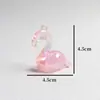 Colgante de Flamenco Colorido Electroplateado Accesorios para Manualidades DIY con Cuentas Llavero Colgante Lindo Materiales para Juguetes Infantiles