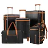 Artículos en Stock del Mercado de EE. UU. para Dropshipping: Set de Equipaje y Mochila de Cinco Piezas, Gran Capacidad, Maletas de Viaje Resistentes a Golpes de 28 pulgadas
