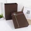 Caja de regalo marrón caja vacía caja de regalo de negocios bufanda camisa caja rectangular grande LOGOTIPO personalizado