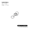 Pulseira colar com fecho de prata S925 conector de mola de cabeça dupla fecho de retenção de cor material para joias DIY acessórios de alta qualidade