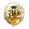 Amazon 70/80/90 Corona Digital Globos de Látex Confeti Decoración de Fiesta de Cumpleaños 16th Adulto