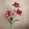3 Flores de Iris Artificiales de Alicia con un Toque de Alta Gama y Realista para Decoración de Escenas de Boda y Accesorios de Fotografía DIY