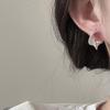 Brincos de Argola em Prata de Lei S925 para Mulheres, Estilo Francês, Acabamento Exquisito, Elegantes e Luxuosos, Versáteis, Modernos, Adequados para o Trabalho, Estilosos Ear Clips