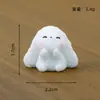 Enfeites de Paisagem em Miniatura, Coelho Fofo de Orelhas Caídas, Artesanato Criativo de Resina DIY para Carro, Design de Nicho de Alto Padrão