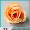 Rosa rizada pequeña de simulación 5.5cm cabeza de flor pared de flores arreglo floral decoración del hogar pinza para el pelo flor manualidad DIY decoración flor artificial