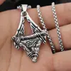 Pendente Triangular Olho de Hórus Personalizado Retrô Europeu e Americano Mais Vendido Transfronteiriço Colar Unissex Tendência Joias