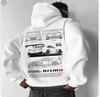 Conjunto de Sudadera con Estampado Setcar para Hombre Sudadera con Capucha de Moda para Hombre y Mujer