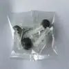 Suministro de fábrica cubierta decorativa para uñas espejo de plástico negro bolsa de tornillos para uñas de espejo colgante de baño combinación