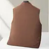 Chaqueta de plumas para hombre Otoño e Invierno Pluma de ganso blanco Cálida Cuello alto Versión con cremallera Juventud Alta Lujo Casual Chaleco de plumas sin mangas Moderno