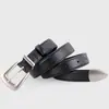 Cinturón de Piel Genuina para Mujer, Versátil Estilo Nuevo, Estilo Hong Kong, Hebilla de Pin para Dama, Elegante Cinturón Decorativo para Jeans, Diseño Sencillo de Piel de Vaca