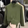 Novedad Otoño/Invierno 2025 Moda Masculina Sudadera de Manga Larga con Cuello Alto Tendencia Casual Color Sólido Elegante Camiseta Base con Forro Polar