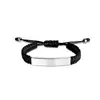 Pulsera Personalizada Logo Publicitario Transfronterizo Personalizado Multicolor Regalo Navideño Regalo Pequeño Acero de Titanio Grabado Pulsera Trenzada