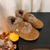 Zapatos Mary Jane estilo nuevo 2026 con plantilla interior para aumentar la altura, zapatos de algodón cálidos y retro para mujer, con forro de felpa para invierno