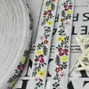Cinta tejida de Jacquard Bordado Estilo Étnico de 1.7 cm con Lazo Accesorios para Ropa Lazo para el Cabello Festivo Accesorios Hechos a Mano para Manualidades