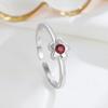 Plata de Ley S925 Anillo Abierto de Flor Simple para Combinar con Todo Joyería Elegante de Nicho Anillo Abierto de Flor de Ciruelo Accesorios Mujer