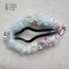 Atmósfera de Otoño e Invierno Pinza para el Cabello de Felpa Blanca Pura Copo de Nieve Pinza BB para Mujer, Pinza para el Cabello Versátil Dulce y Linda Accesorio para el Cabello Pinza Lateral