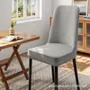 Funda de Silla Curva de Verano Bingdoudou Funda Universal Fresca para Silla de Comedor con Respaldo Integrado Funda para Taburete del Hogar