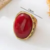 Anillo Ancho Exagerado Nuevo de Za Incrustado con Resina Iridescente, Anillo de Moda de Estilo Retro Nicho, Elegante y de Alta Gama