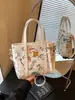 Bolso de Mano de Moda con Graffiti de Alta Apariencia para Mujer 2026 Nuevo Elegante Bolso de Hombro Casual Bolso Cruzado de Personalidad Tendencia para Mujer