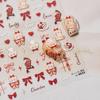 Tomoni Adesivos de Nail Art Fino e Resistente Explosões Papelaria DIY Adesivos de Unhas Infantis Árvore de Natal Adesivos Auxiliares de Nail Art