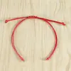 Pulsera semiacabada DIY y cordón de nudo tejido a mano con cuentas y cierre de seguridad, cordón rojo para el año del zodiaco, en stock