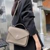 Bolso Mensajero de Piel de Vaca de Primera Capa Nuevo de Fábrica Simple Retro Bolso de Hombro Bolso Cruzado Estilo Coreano Bolso de Mano Cuadrado Pequeño